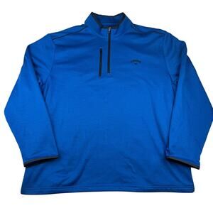 Callaway Golf Quarter Zip Pullover Sweatshirt XXL Blue